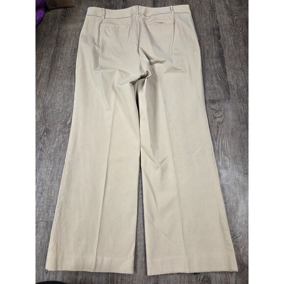 Talbots Newport Pants Beige Khaki Dress Pants Plus Size 18 - Picture 4 of 4